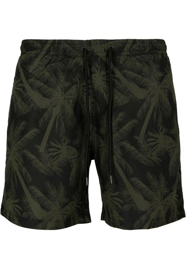 UC Men Palm/olive swim shorts
