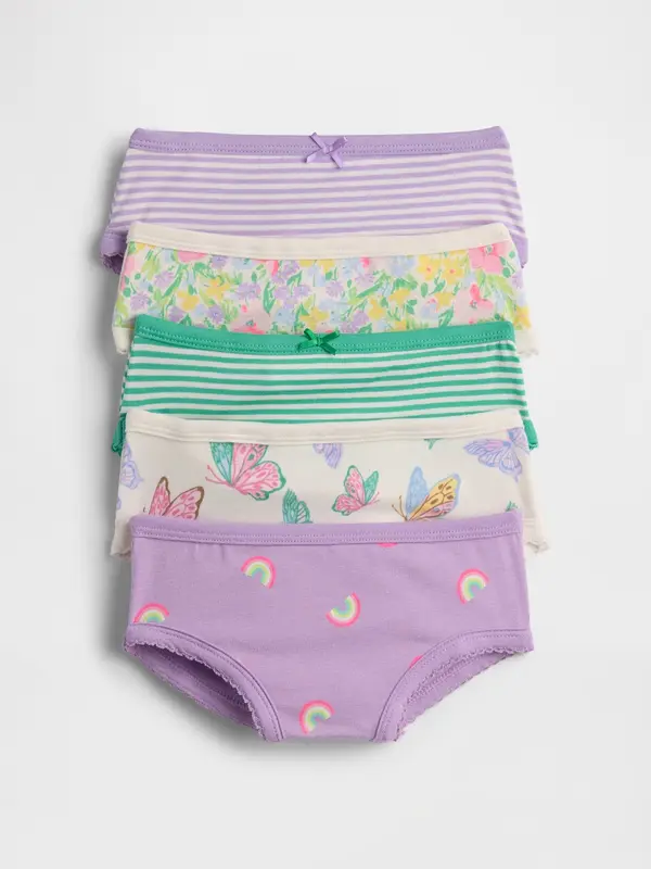 GAP Памучни бикини GAP за момичета, 5 бр.