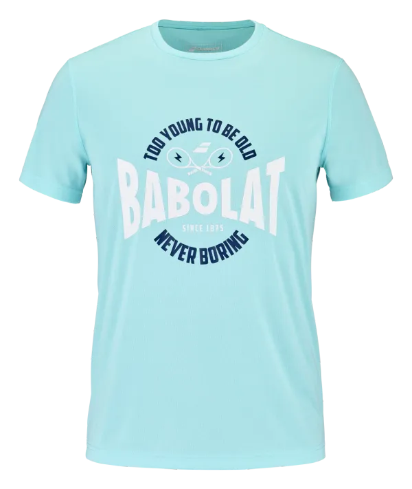 Babolat Pánské tričko Babolat  Exercise Graphic Tee Men Angel Blue XL