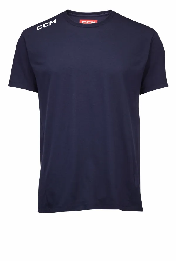 CCM Pánské tričko CCM  SS Essential Tee Navy