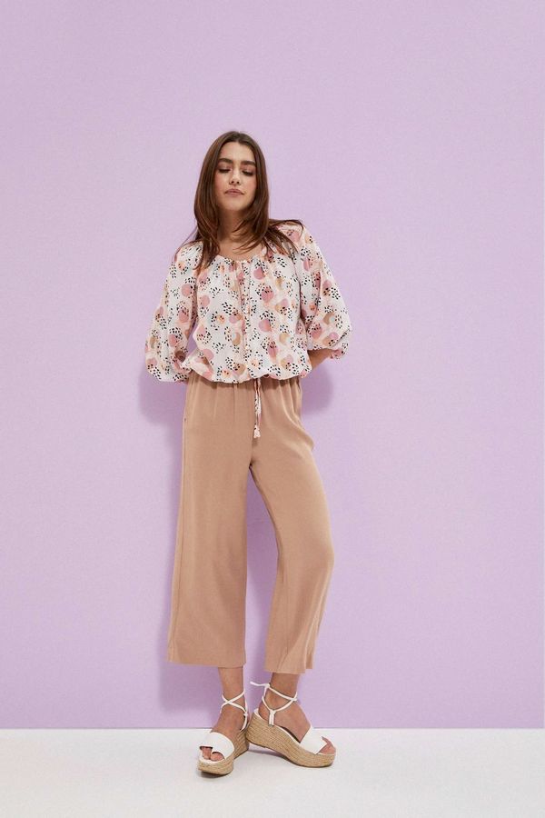 Moodo Панталон от вискоза с широки крачоли