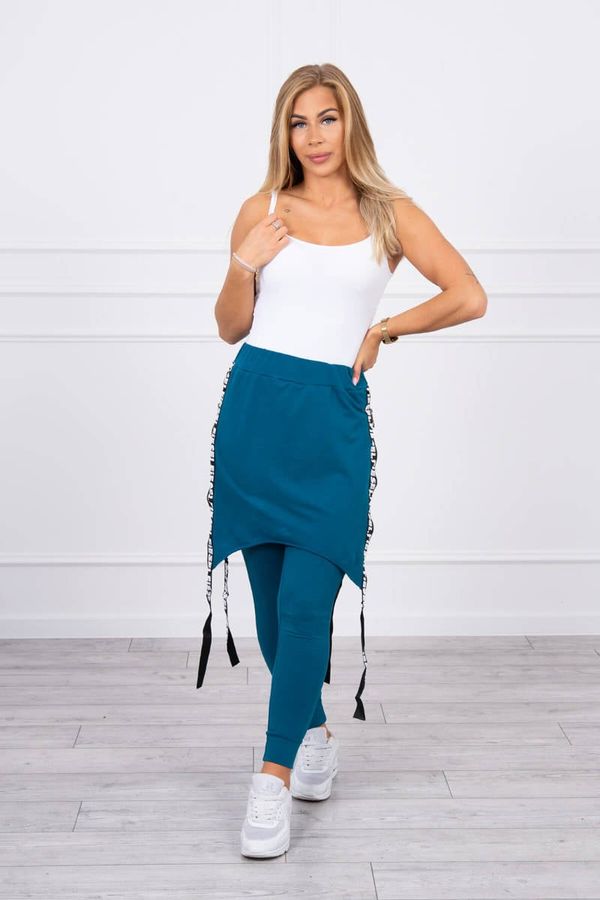 marka niezdefiniowana Pants/suit with navy selfie inscription