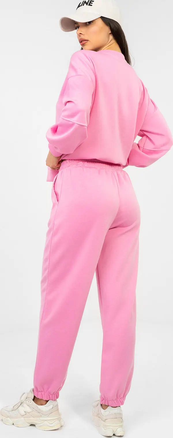 Italy Moda Пастелно розов комплект с джогър панталон