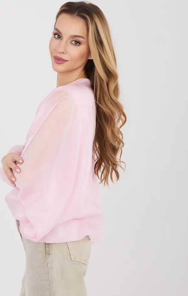 Italy Moda Пастелно розова блуза с 3/4 ръкави