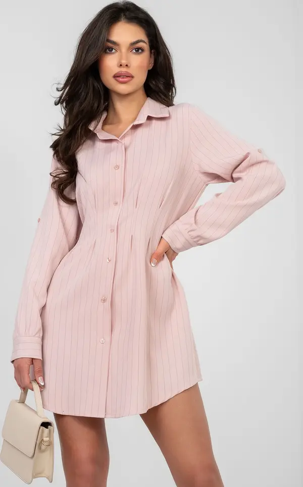 RUE PARIS Пастелно розова макси рокля RUE PARIS