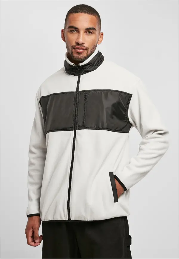 Urban Classics Patched Micro fleece jacket wolfgrey