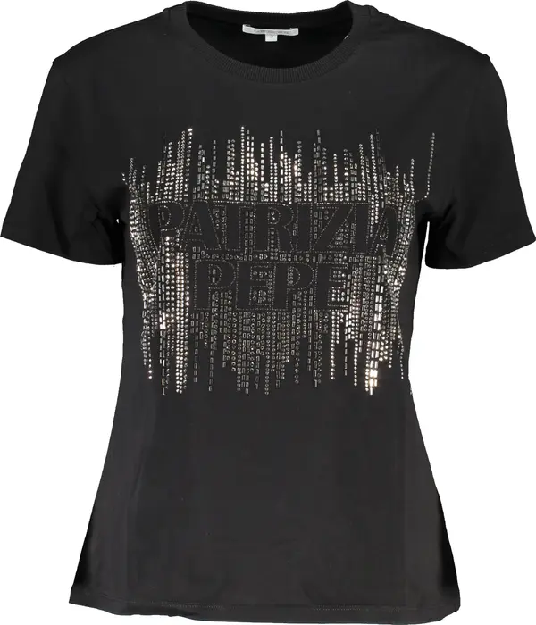 Patrizia Pepe Патриция Пепе черна тениска с къс ръкав