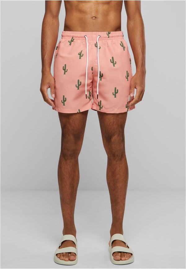 Urban Classics Pattern of swimming shorts cactus aop