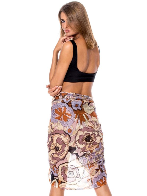 Fashionhunters Patterned floral pareo