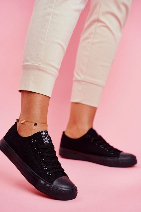 PE1 PE1 Дамски класически маратонки Черни Ecoma