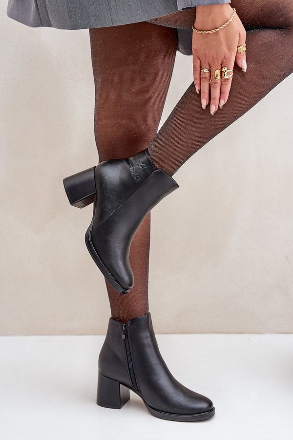 PE1 PE1 Топли ботуши на ток черни Feliveth