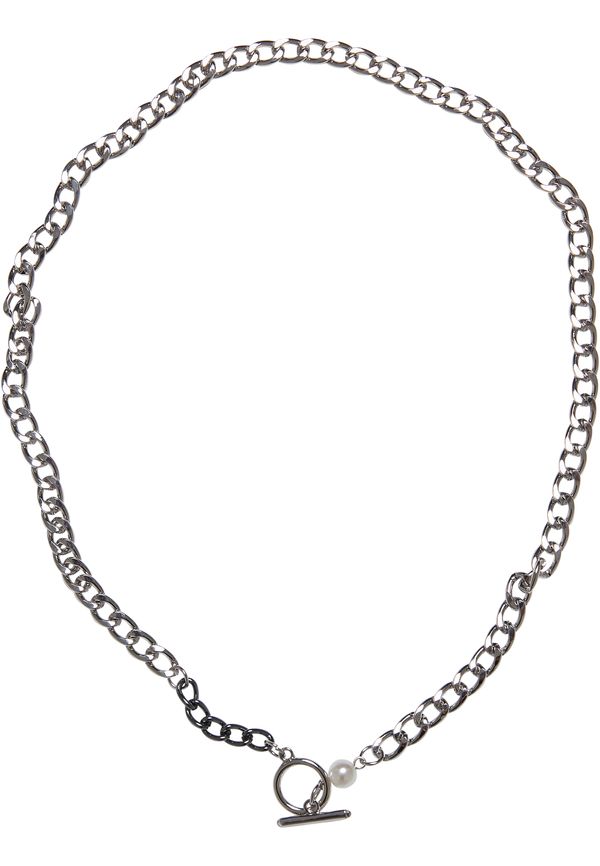 Urban Classics Accessoires Pearl necklace - silver colors