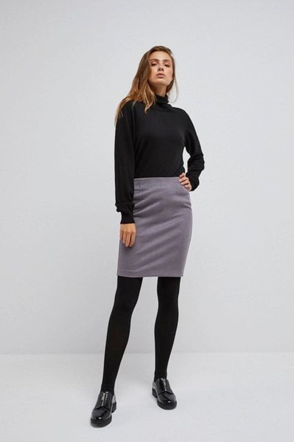Moodo Pencil skirt with shiny thread