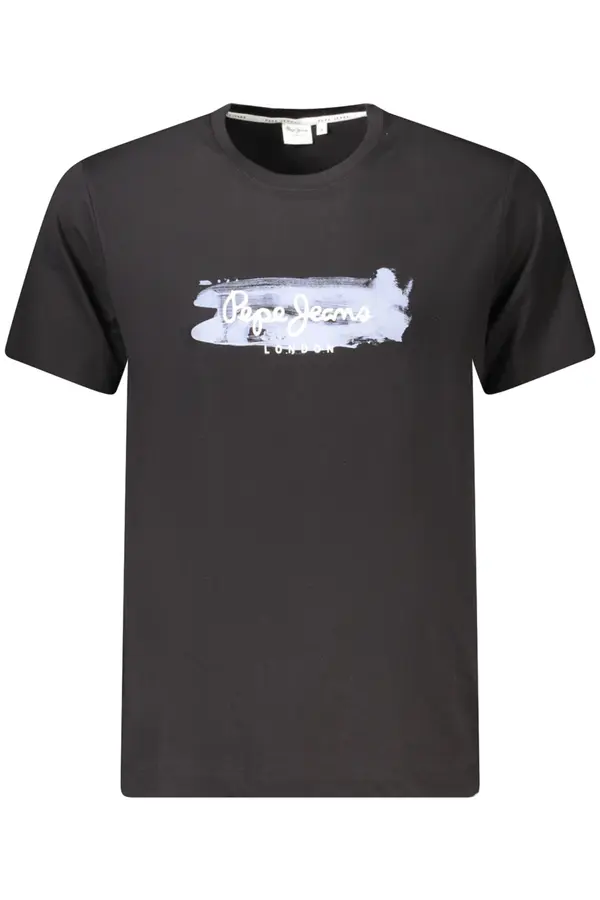 Pepe Jeans Pepe Jeans черна тениска с къс ръкав