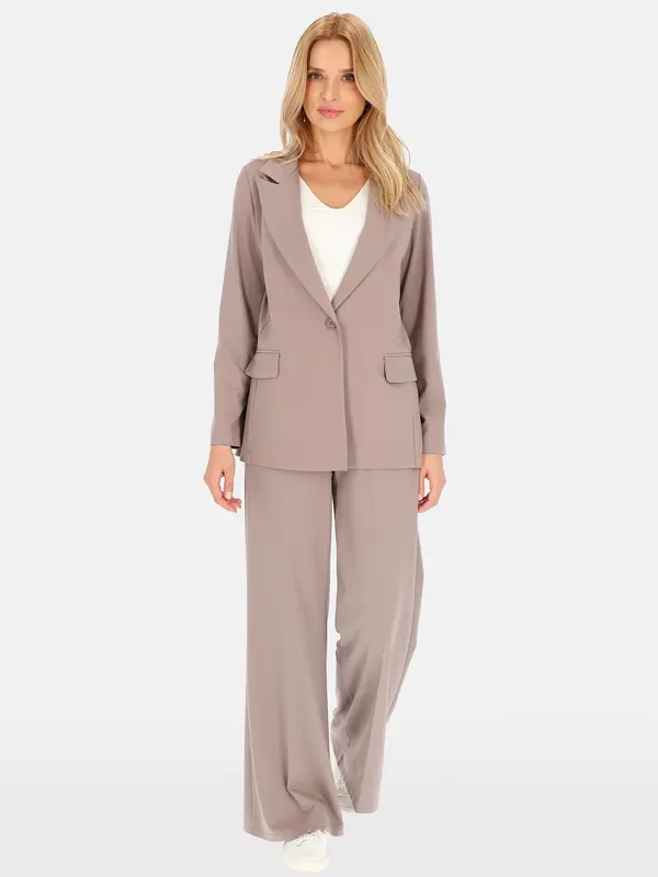 PERSO PERSO Woman's Loose women's jacket made of natural fabric