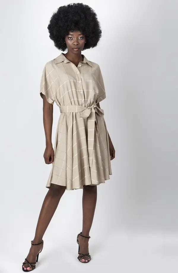 PERSO PERSO Woman's Women's knee-length dress in the style of the 60's