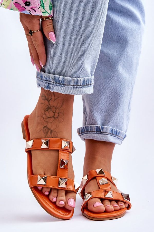 PH2 PH2 Дамски чехли с големи шипове Оранжев Mercure