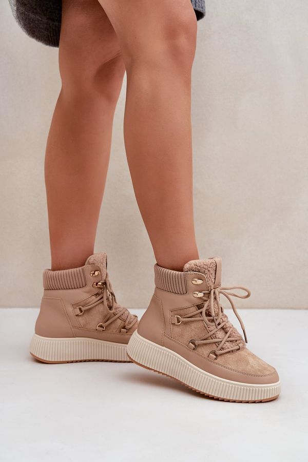 PH2 PH2 Ниски Снежни Обувки На Платформа Кафяви Naliora