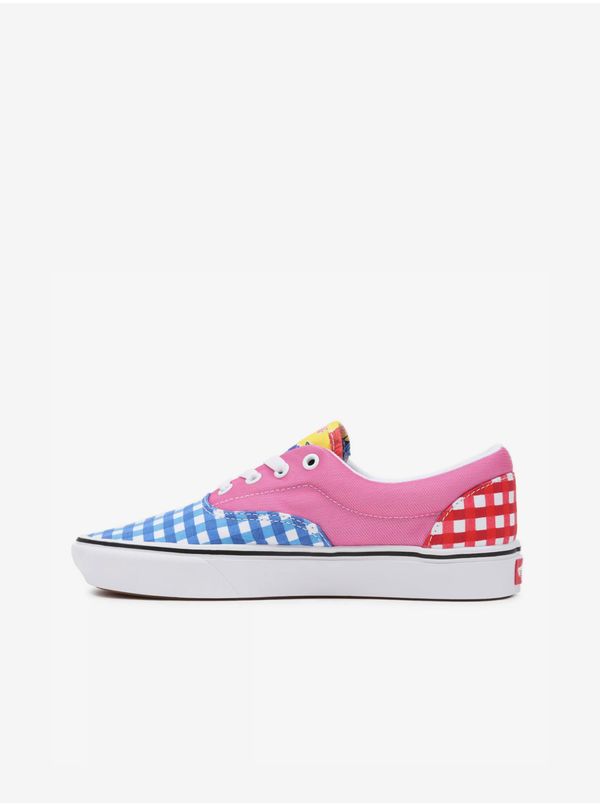 Vans Pink and blue womens patterned sneakers VANS UA Comfy Cush Era - Women