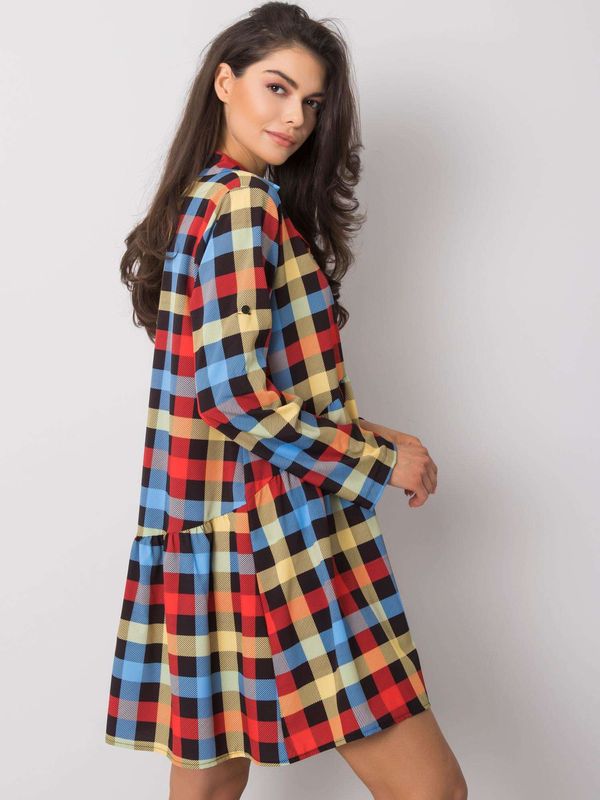 Fashionhunters Pink and green oversize dress by Constanza