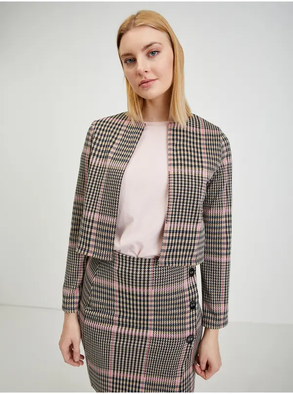 Orsay Pink-black women's patterned jacket ORSAY - Ladies