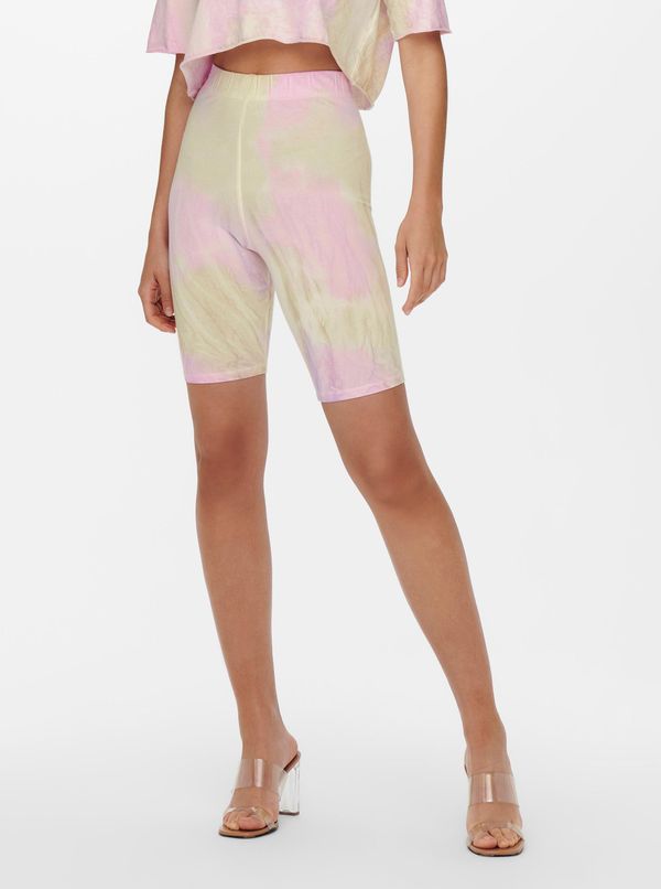 Only Pink-cream Short Leggings ONLY-Vera - Women