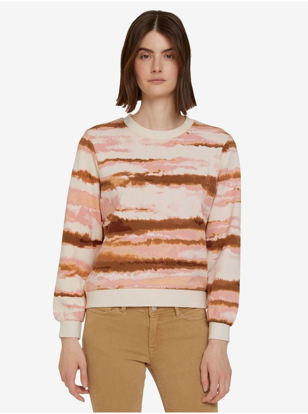 Tom Tailor Pink women's tie-dye sweatshirt Tom Tailor Denim - Women's