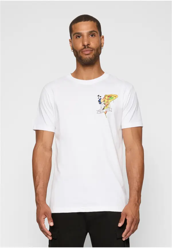 Mister Tee Pizza Love Tee White