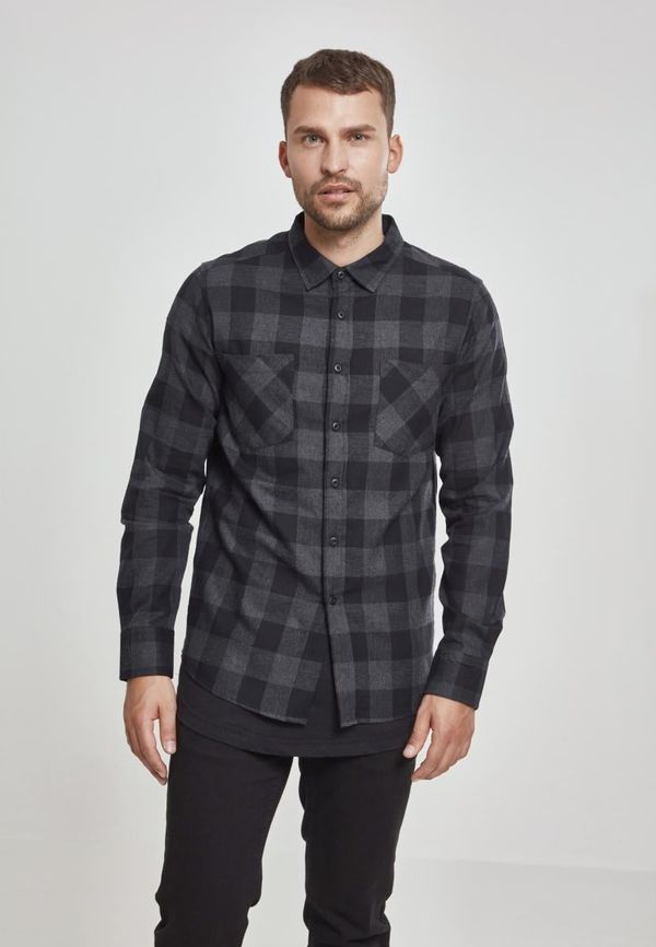 Urban Classics Plaid flannel shirt blk/cha