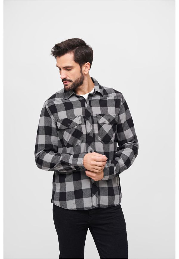 Brandit Plaid shirt black/charcoal