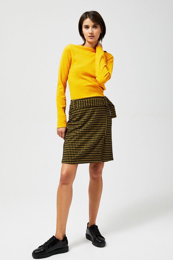 Moodo Plaid skirt with belt