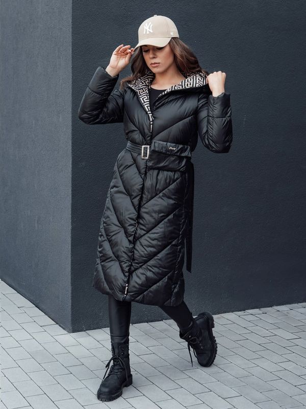 DStreet Płaszcz zimowy damski pikowany CELESTIE czarny Dstreet