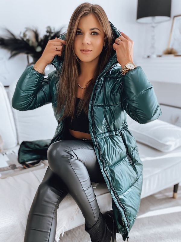 DStreet Płaszcz/kurtka damska pikowana ALINE zielona Dstreet