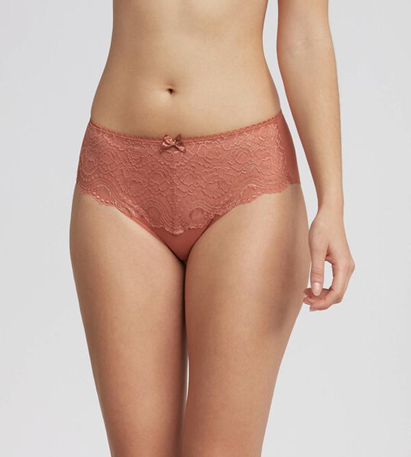 Playtex PLAYTEX FLOWER ELEGANCE MIDI - Women's lace naked cars (boxers) - light brown