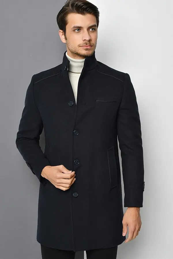 dewberry PLT8333 DEWBERRY MEN'S COAT-NAVY BLUE