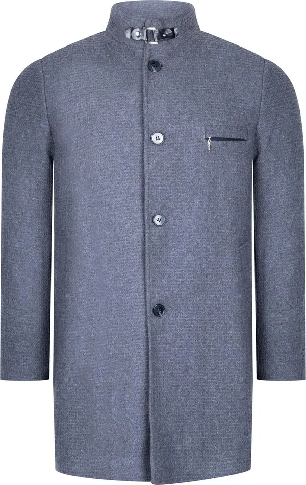dewberry PLT8367 DEWBERRY MENS COAT-DARK FLAT GREY