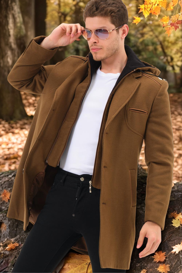 dewberry PLT8371 МЪЖКО ПАЛТО-ПРАВА КАМИЛА