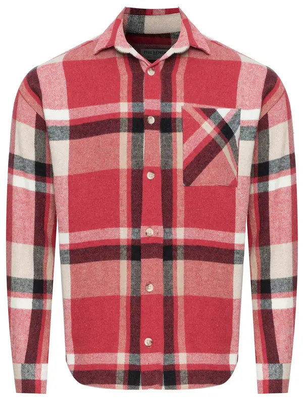 PLUS POSH PLUS POSH червена тениска с кариран десен