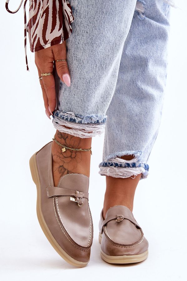 PM1 PM1 Дамски класически мокасини Сиви Cortez