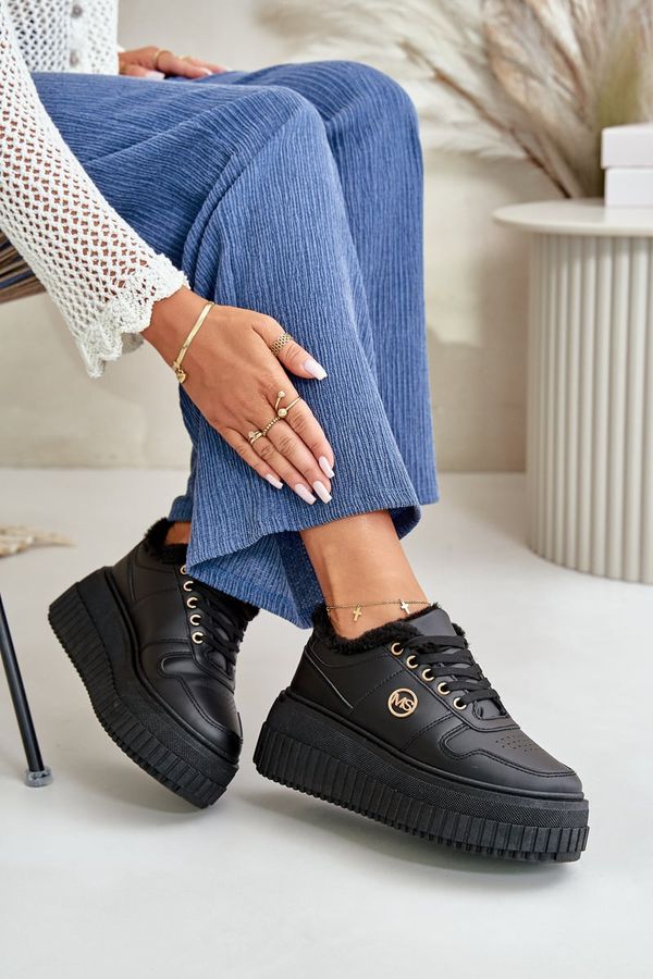 PM1 PM1 Маратонки Дамски Спортни Обувки Изолирани На Масивна Подметка Черни Verissha