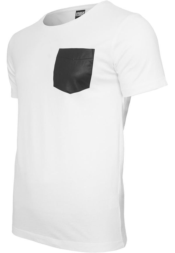 UC Men Pocket T-shirt made of synthetic leather wht/blk