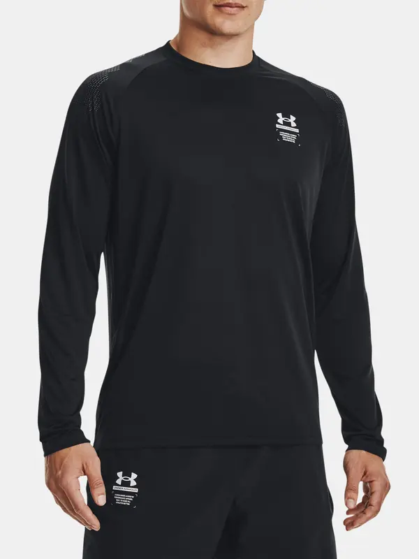 Under Armour Под броня тениска UA Armourprint LS-BLK - мъже
