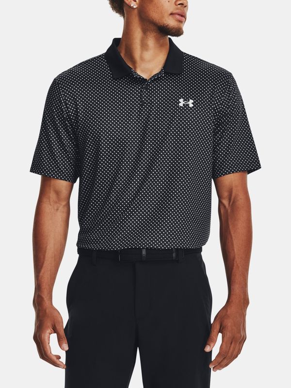 Under Armour Под броня тениска UA Perf 3.0 отпечатани Polo-BLK - мъже