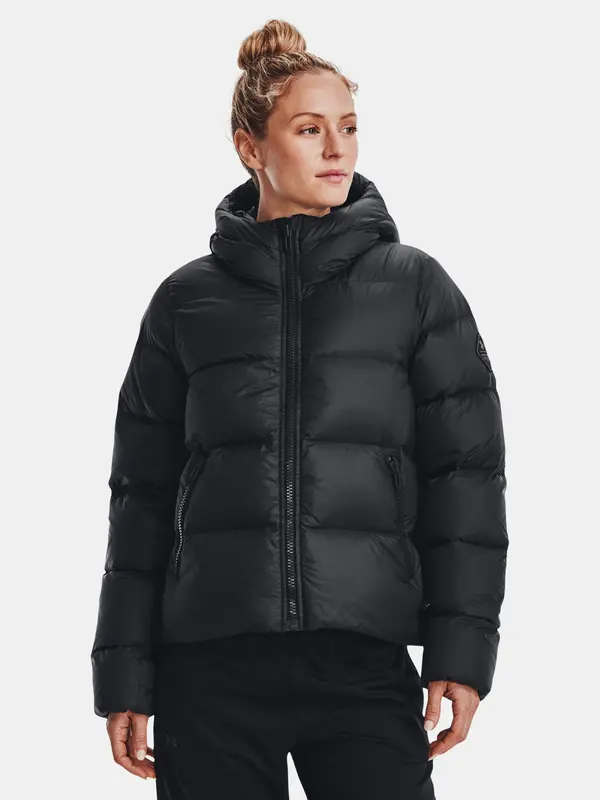 Under Armour Под броня яке UA CGI надолу Jkt-BLK - жени