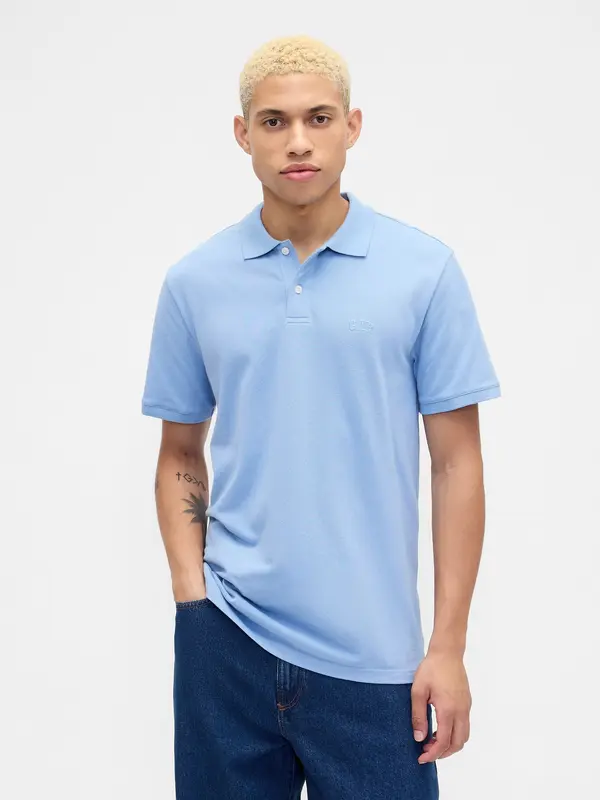 GAP Поло тениска GAP Piqué