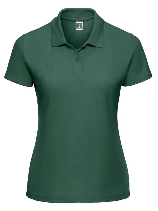RUSSELL Polycotton Women's Green Polo Shirt Russell