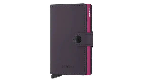 Secrid Портфейл Secrid Miniwallet Matte Dark Purple-Fuxsia