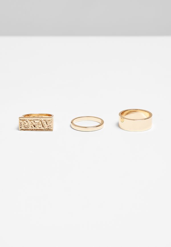 MT Accessoires Pray Ring Set - Gold Colors