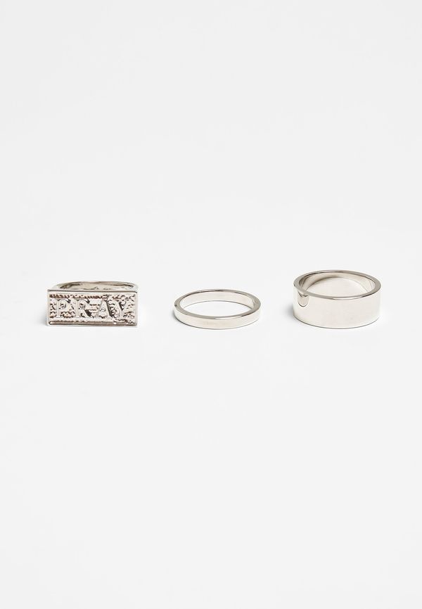 MT Accessoires Pray Ring Set - Silver Colors