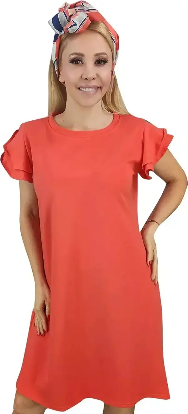 Pri Pri Cotton simple dress with frills